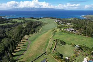 Kapalua (Plantation) 18th Tee Aerial